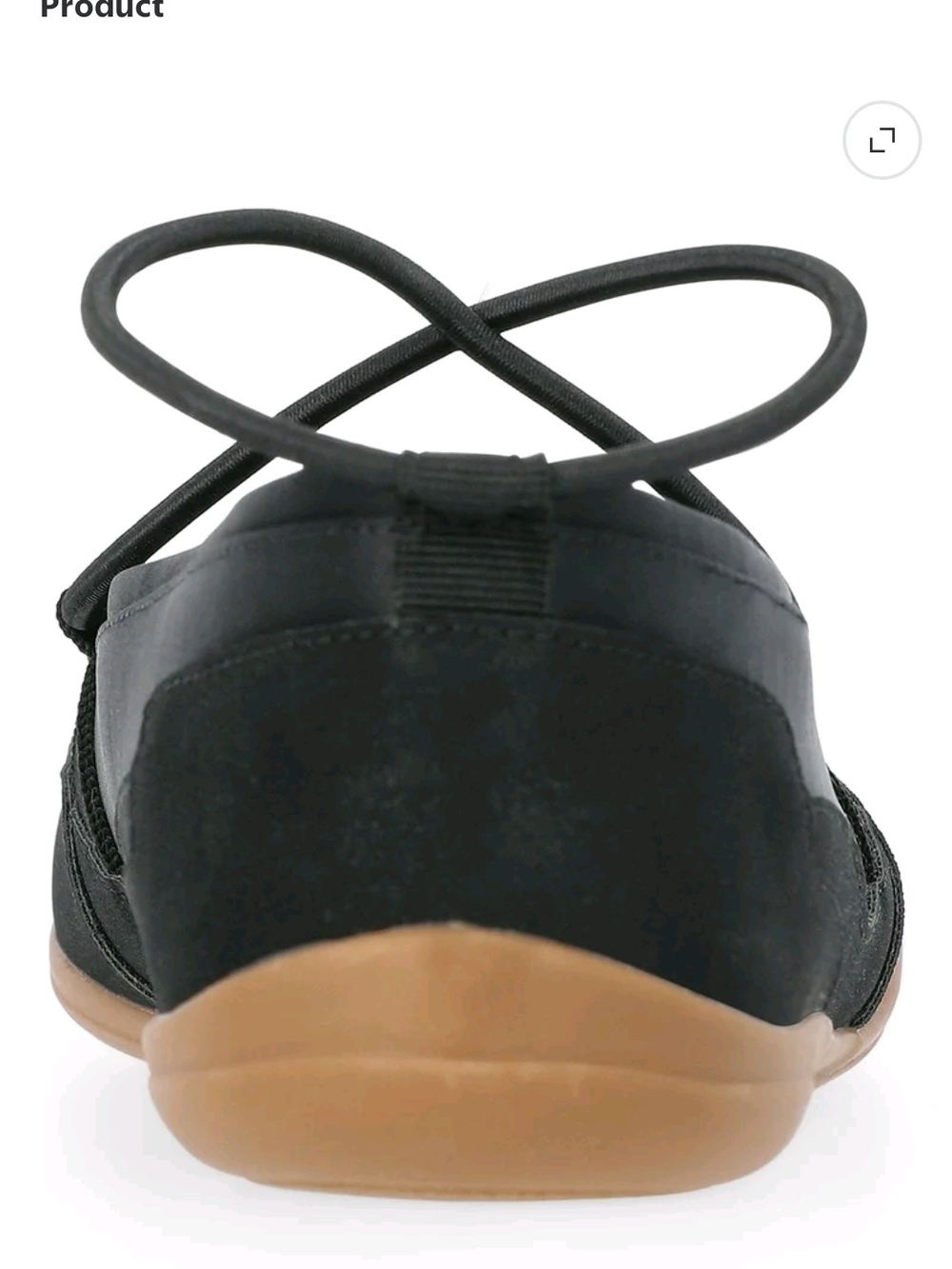 No Boundaries Black Crisscross Lace Ballet Flat - Picture 2 of 7